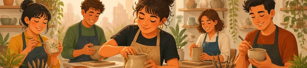 Participa en sesiones semanales de cerámica: una experiencia creativa