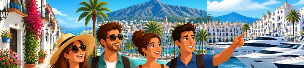 Viaje de un día para explorar Mijas, Marbella y Banús, con salida desde la Costa del Sol