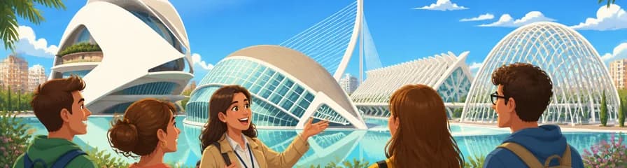 Recorrido peatonal por la Ciudad de las Artes y las Ciencias