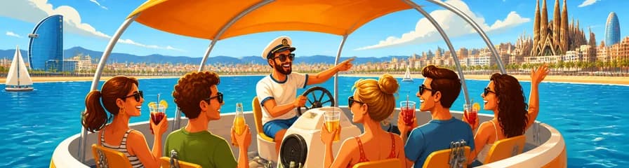 Alquiler de bote a pedales individual con Pedal Cruises Barcelona