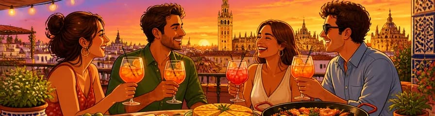 Disfruta de Tapas y Spritz en una Azotea de Sevilla