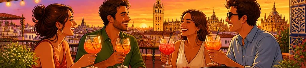Disfruta de Tapas y Spritz en una Azotea de Sevilla