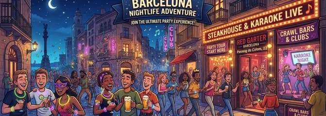 Recorrido de Fiesta por Barcelona con KING: La Mejor Experiencia Nocturna