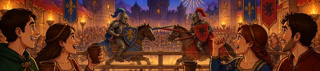 Vive un banquete medieval y un torneo con transporte incluido