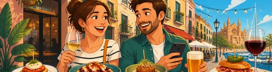 Recorrido gastronómico autoguiado por Santa Catalina con Food Tours Baleares