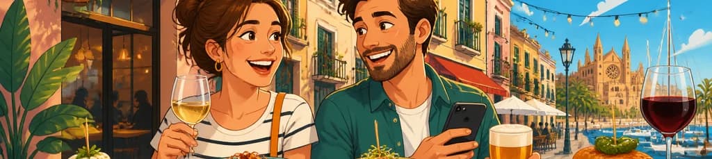 Recorrido gastronómico autoguiado por Santa Catalina con Food Tours Baleares