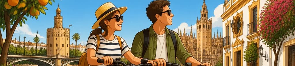 Aventura autoguiada de medio día: Recorrido en bicicleta eléctrica por Sevilla