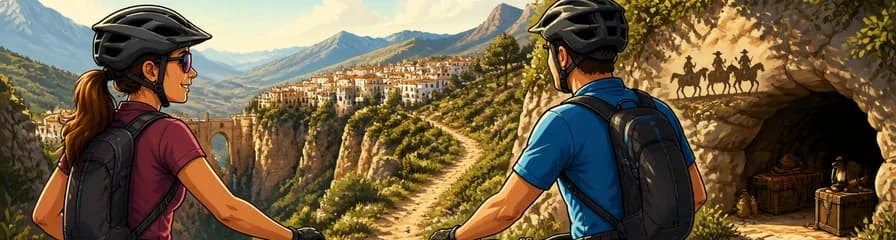 Recorrido autoguiado en bicicleta de montaña: El Sendero de los Bandidos, 45 km de dificultad intermedia