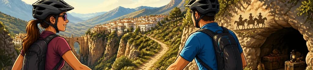 Recorrido autoguiado en bicicleta de montaña: El Sendero de los Bandidos, 45 km de dificultad intermedia