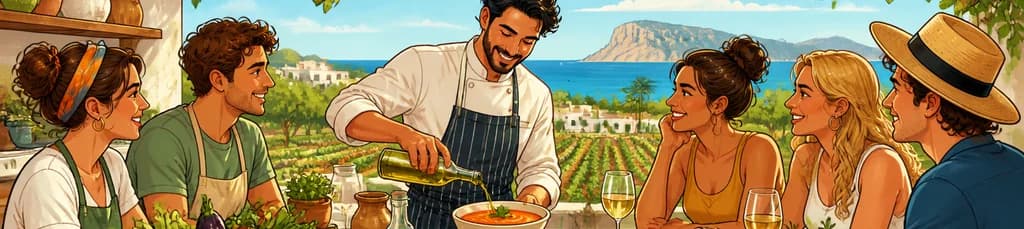 Experiencia culinaria ecológica "De la granja a la mesa" en Ibiza con almuerzo y vino