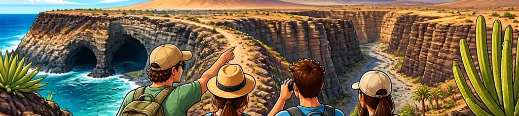 Aventura en Fuerteventura: Excursión a las Cuevas de Ajuy y caminata secreta por el cañón de Las Peñitas