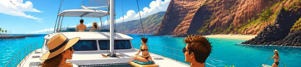 Travesía en catamarán privado de 4 horas, partiendo del puerto deportivo de San Miguel