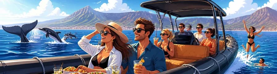 Crucero de lujo de tres horas a bordo del barco neumático rígido más grande del mundo, con almuerzo y bebidas