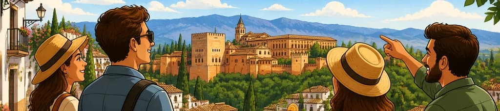 Recorrido privado de 12 horas por Granada con salida desde Madrid