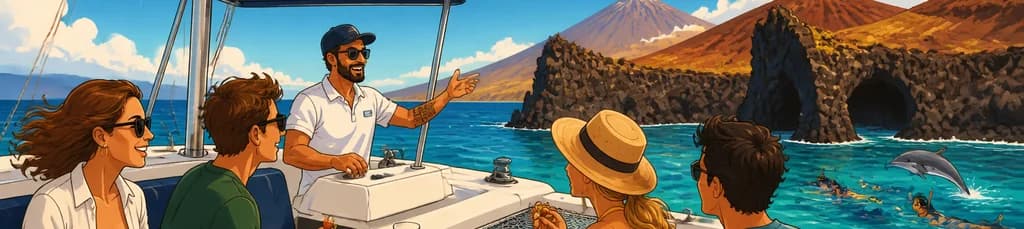 Recorrido en Catamarán de Cuatro Horas por la Costa Volcánica de Tenerife