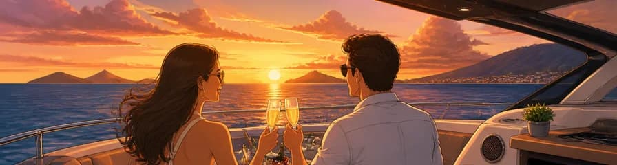 Travesía privada de lujo de dos horas al atardecer en Tenerife a bordo del Roca Mar