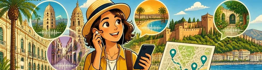 Recorridos autoguiados por Málaga con un centenar de fascinantes narraciones en audio