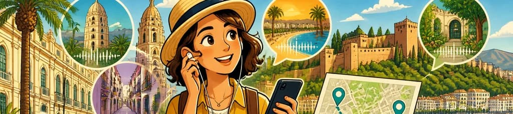 Recorridos autoguiados por Málaga con un centenar de fascinantes narraciones en audio