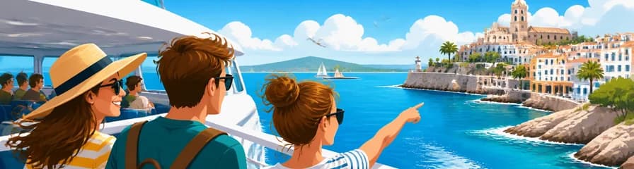 Viaje exprés en ferry de ida y vuelta de Alcudia (Mallorca) a Menorca
