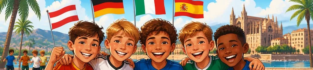 Vivencia futbolística inolvidable en los campamentos internacionales de Mallorca