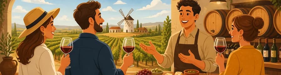 Experiencia enológica exclusiva: visita a una bodega boutique manchega con degustación de vinos y tapas
