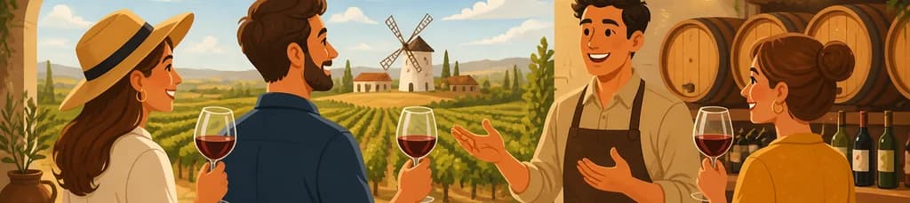 Experiencia enológica exclusiva: visita a una bodega boutique manchega con degustación de vinos y tapas