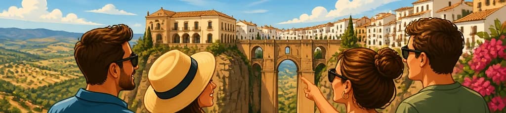 Excursión privada de un día completo a Ronda y la campiña andaluza con salida desde Málaga