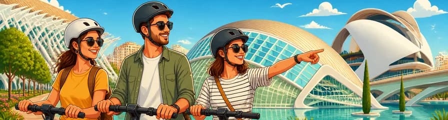 Recorrido privado en patinete eléctrico por la Ciudad de las Artes y las Ciencias