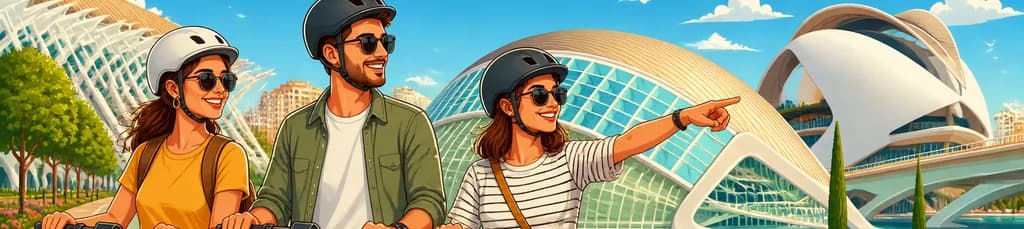 Recorrido privado en patinete eléctrico por la Ciudad de las Artes y las Ciencias