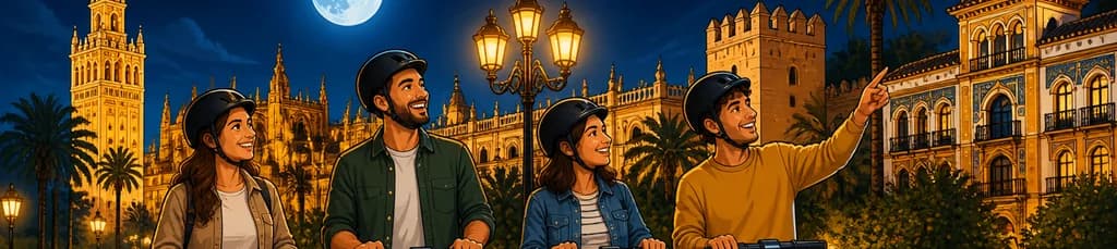 Vive la experiencia nocturna en Segway por Sevilla