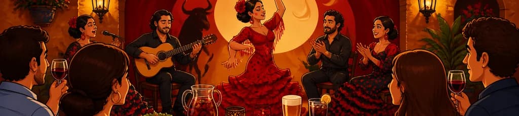Noche de Flamenco, Cena y Bebida en El Toro y la Luna