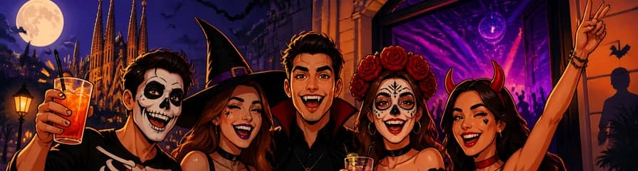 Recorrido festivo de Halloween en Barcelona 2026 con acceso VIP a discoteca