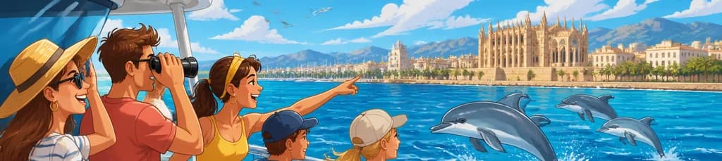 Crucero para el avistamiento de delfines partiendo de Palma de Mallorca