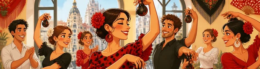 Experiencia de Clase de Sevillanas con Castañuelas en Madrid