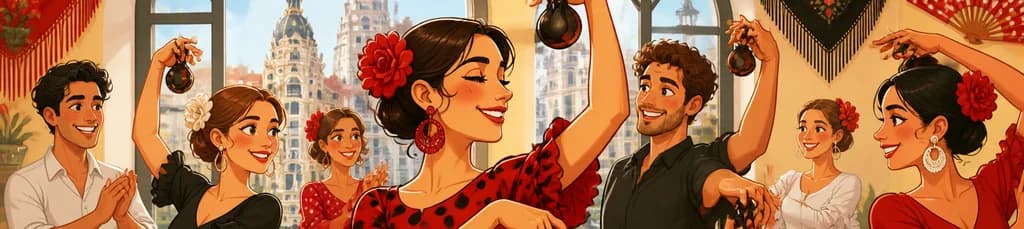 Experiencia de Clase de Sevillanas con Castañuelas en Madrid