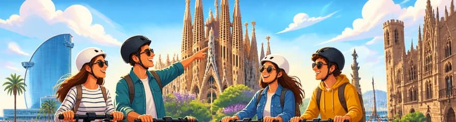 Recorrido por la Sagrada Familia de Barcelona en Scooter Eléctrico o E-Bike