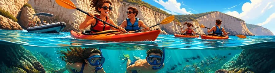 Aventura en kayak y snorkel en la Reserva Marina de Menorca