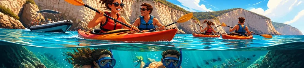 Aventura en kayak y snorkel en la Reserva Marina de Menorca