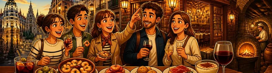 Recorrido por las tapas, tabernas e historia de Madrid, incluyendo el restaurante Botín