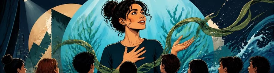 Alessandra García presenta su obra teatral: ¿Tú sabes lo que es una Posidonia?