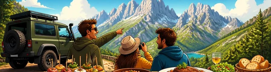 Aventura todoterreno privada de día completo desde Bilbao a Picos de Europa con exquisitas comidas