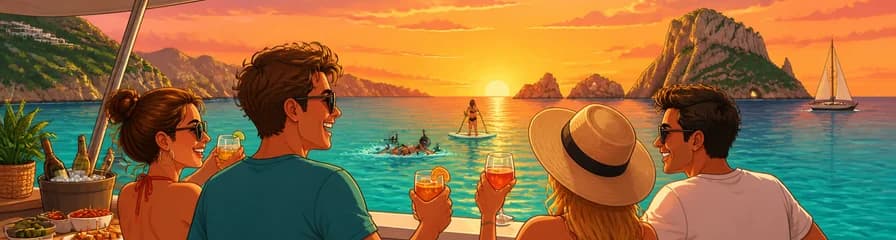Travesía Marítima en Ibiza al Atardecer con Servicios Completos a Bordo