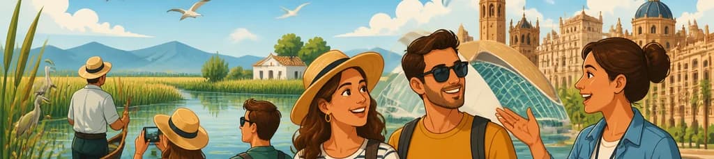 Aventura de un día desde Alicante: Valencia y un sereno paseo en barco por la Albufera