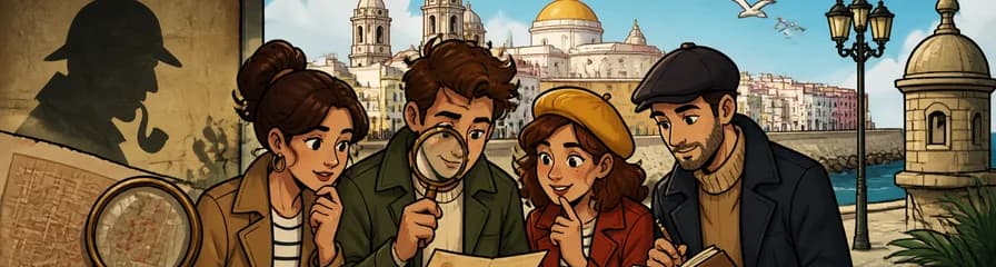 Aventura autoguiada de misterio y asesinato al estilo Sherlock Holmes en Cádiz