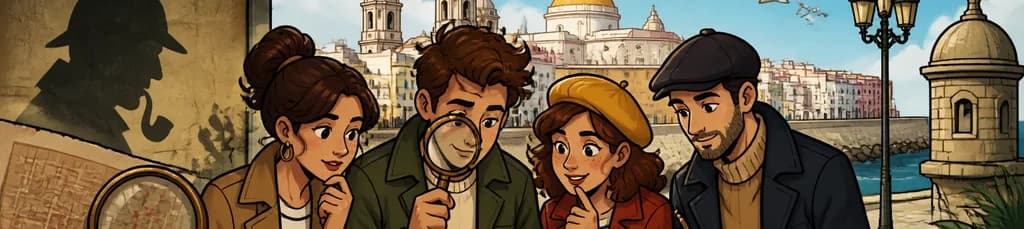 Aventura autoguiada de misterio y asesinato al estilo Sherlock Holmes en Cádiz