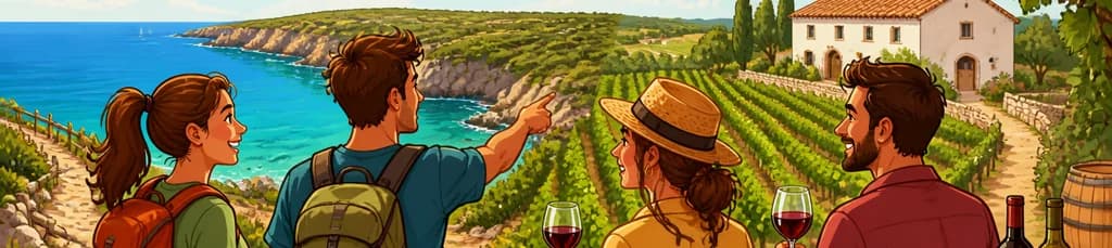 Senderismo y Viñedos: Una Aventura por la Costa Oriental de Menorca