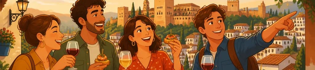 Recorrido Gastronómico Exclusivo: Tapas y Vinos de Granada