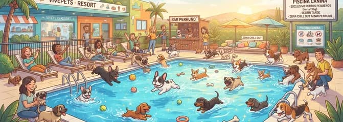 Jornada de piscina canina VivePets: Sesión especial de tarde para perros de hasta 13 kg