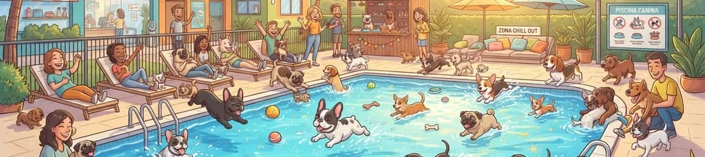 Jornada de piscina canina VivePets: Sesión especial de tarde para perros de hasta 13 kg