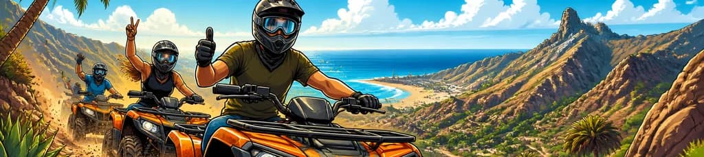 Emocionante recorrido en quad todoterreno por Gran Canaria